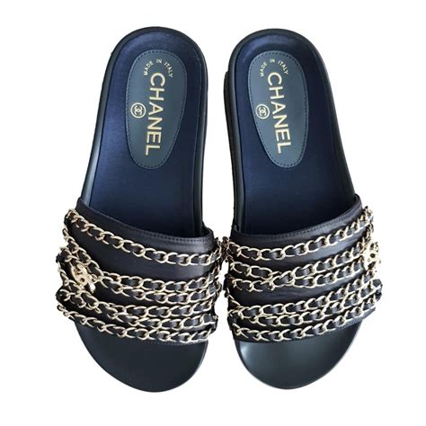 chanel heel slides|new chanel sandals 2020.